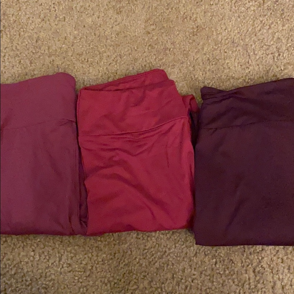 Lularoe O/S leggings (set of 3) Trade